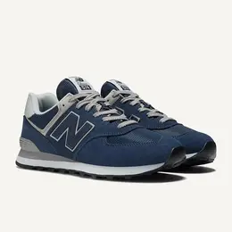 New Balance: Синие кроссовки  574