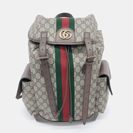 Gucci: Бежевый рюкзак  Ophidia GG