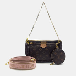 Louis Vuitton: Коричневая сумка  Pochette