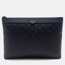 Louis Vuitton: Чёрный клатч  Pochette