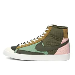 NIKE: Зелёные кроссовки  Blazer Mid