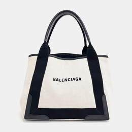 Balenciaga: Чёрная сумка-шоппер 