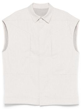 Rick Owens: Бежевая рубашка  Jumbo