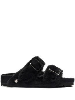 Birkenstock: Чёрные сандалии 