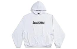 Balenciaga: Белая толстовка 