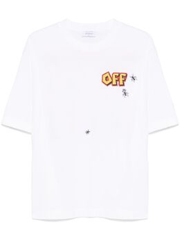 Off-White: Футболка  Arrow с принтом