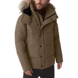 Canada Goose: Пуховик  Wyndham цвета хаки