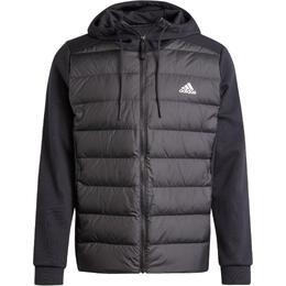 Adidas: Чёрный пуховик  Essentials