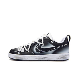 Nike: Чёрные кроссовки  Court