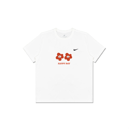 Nike: Белая футболка 