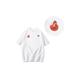 Nike: Белая футболка 