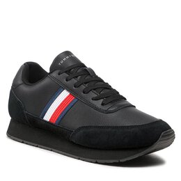 Tommy Hilfiger: Чёрные кроссовки  Runner