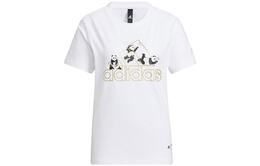 Adidas: Белая футболка 