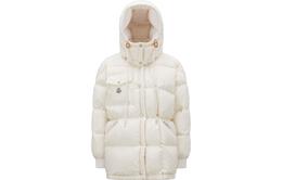 Moncler: Белый пуховик 