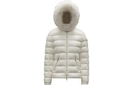 Moncler: Белый пуховик 