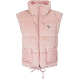 Moncler: Розовый жилет 