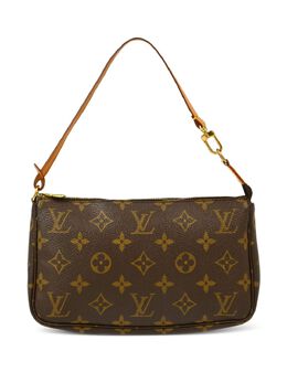 Louis Vuitton Pre-Owned: Коричневый клатч 