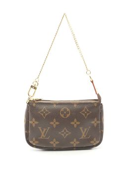 Louis Vuitton Pre-Owned: Коричневый клатч 