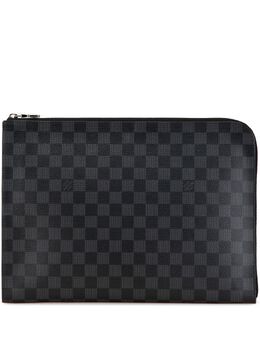 Louis Vuitton Pre-Owned: Чёрный клатч 