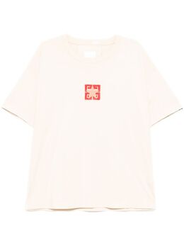 Givenchy: Бежевая футболка 
