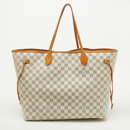 Louis Vuitton: Белая сумка  Neverfull