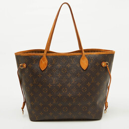 Louis Vuitton: Коричневая сумка  Neverfull MM