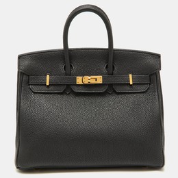 Hermes: Чёрная сумка  Birkin 25