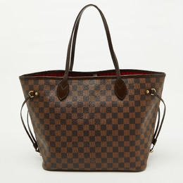 Louis Vuitton: Коричневая сумка  Neverfull MM