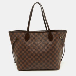 Louis Vuitton: Коричневая сумка  Neverfull MM