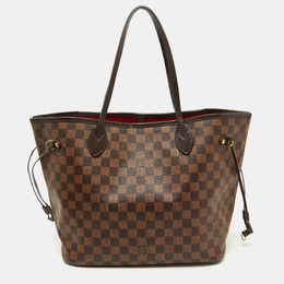 Louis Vuitton: Коричневая сумка  Neverfull MM