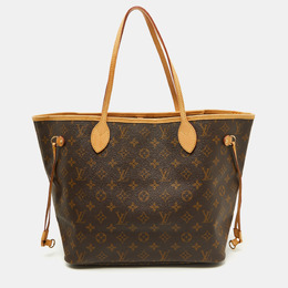 Louis Vuitton: Коричневая сумка  Neverfull MM