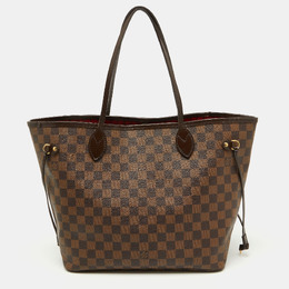 Louis Vuitton: Коричневая сумка  Neverfull MM