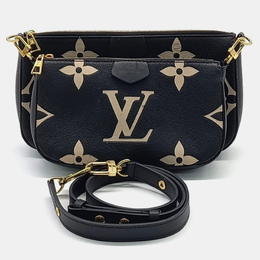 Louis Vuitton: Чёрная сумка  Pochette