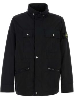 Stone Island: Чёрная куртка  Compass