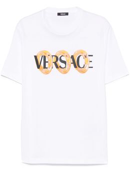 Versace: Длинная футболка 