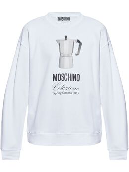 Moschino: Белый свитшот 