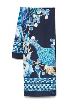 Ferragamo: Шарф с принтом 