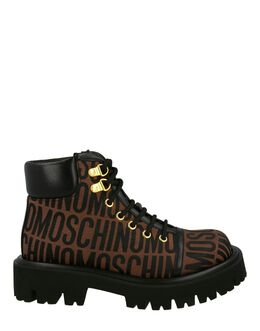 Moschino: Многоцветные ботинки 