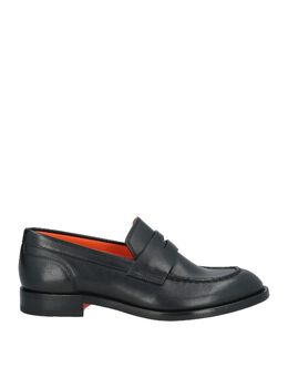 Santoni: Чёрные лоферы 