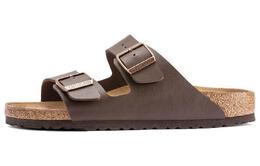 Birkenstock: Тёмные шлёпанцы 