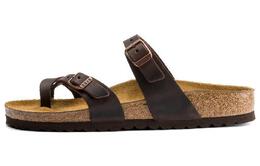 Birkenstock: Коричневые шлёпанцы 