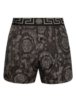 Versace: Чёрные шорты  Barocco