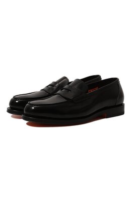 Santoni: Чёрные туфли 