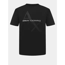 Armani Exchange: Чёрная футболка 