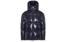 Moncler: Синий пуховик 