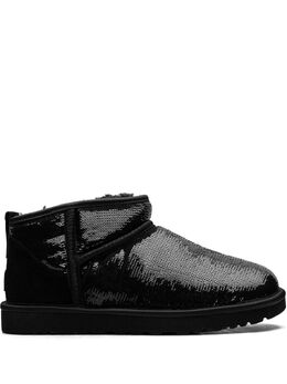 UGG: Чёрные ботинки  Ultra Mini