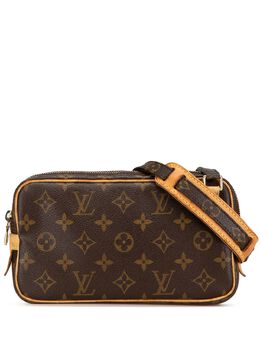 Louis Vuitton Pre-Owned: Коричневая сумка через плечо 