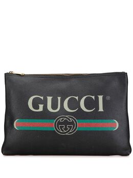 Gucci Pre-Owned: Чёрный клатч 