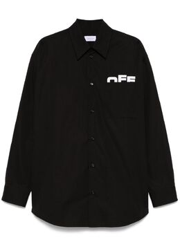 Off-White: Чёрная рубашка 