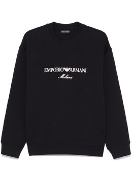 Emporio Armani: Голубой свитшот 